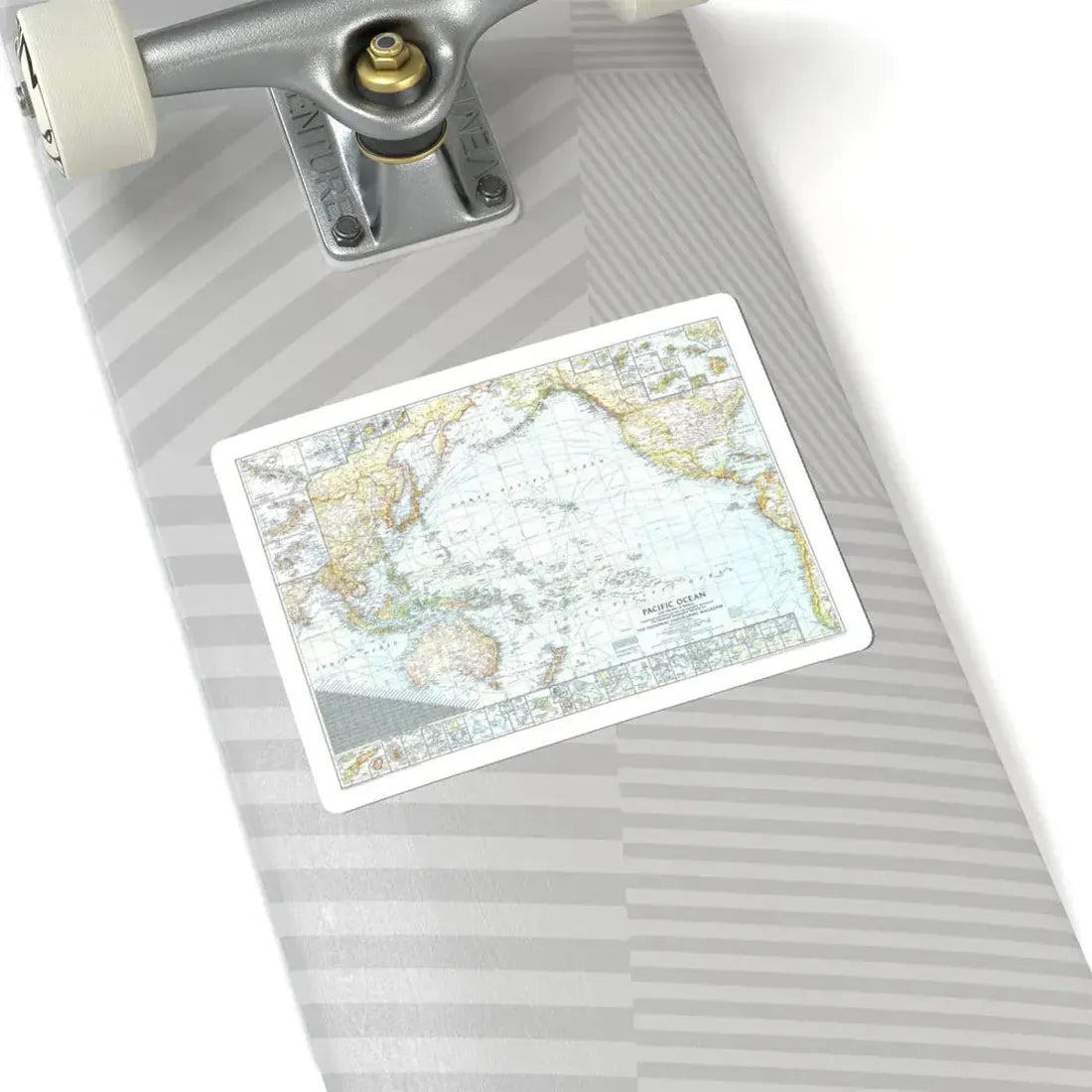 Pacific Ocean and the Bay of Bengal (1943) (Map) STICKER Vinyl Kiss-Cut Decal - The Sticker Space