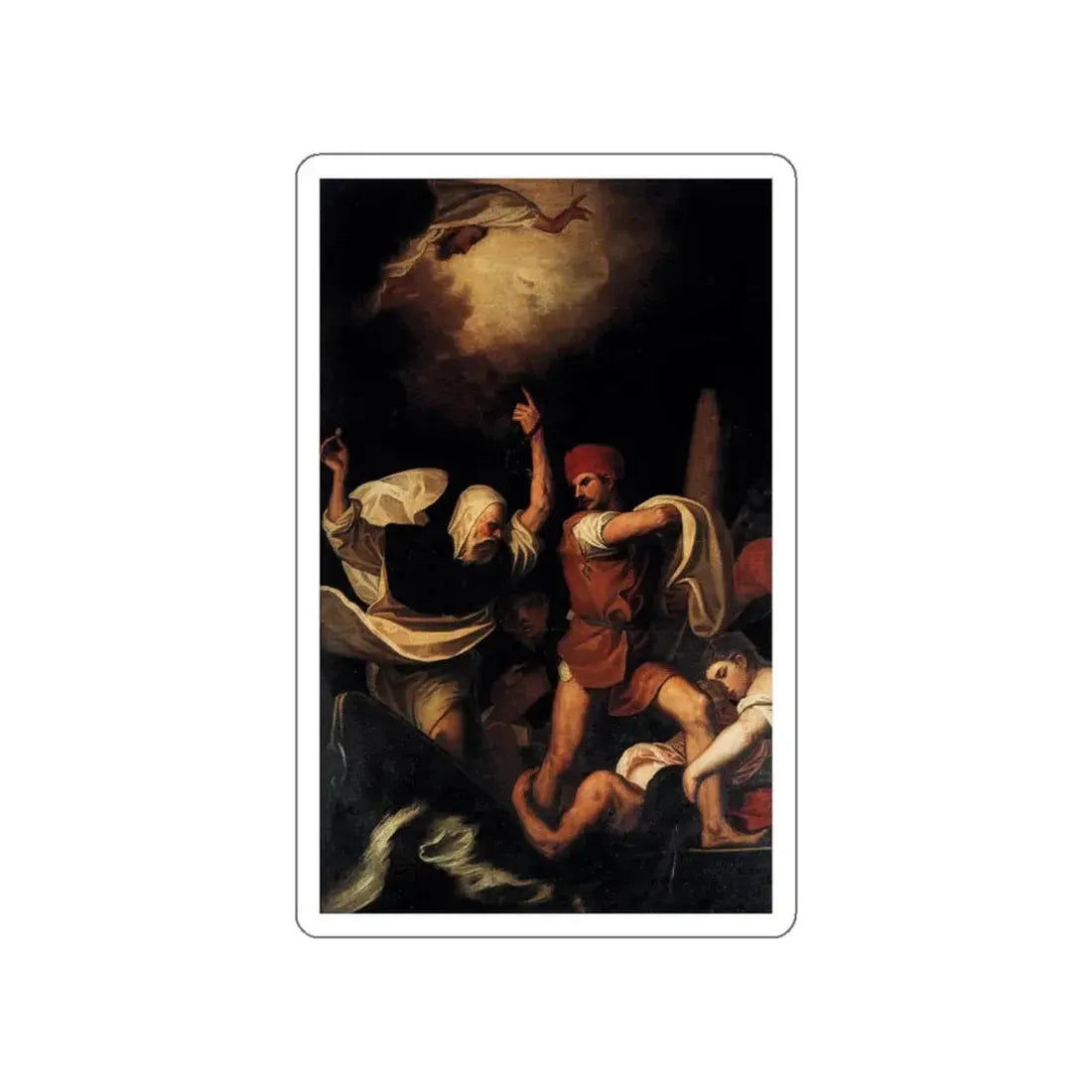 PADOVANINO - Miracle of St Dominic (Artwork) STICKER Vinyl Die-Cut Decal - The Sticker Space