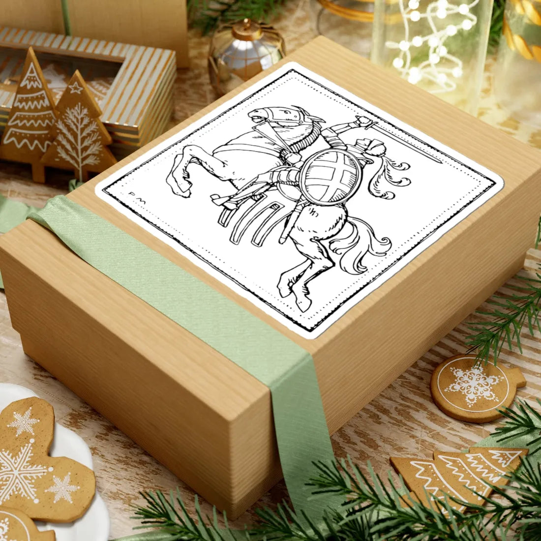 Pahonia. Пагоня 1918 2 (Belarus) (Coat of Arms) STICKER Vinyl Kiss-Cut Decal - The Sticker Space