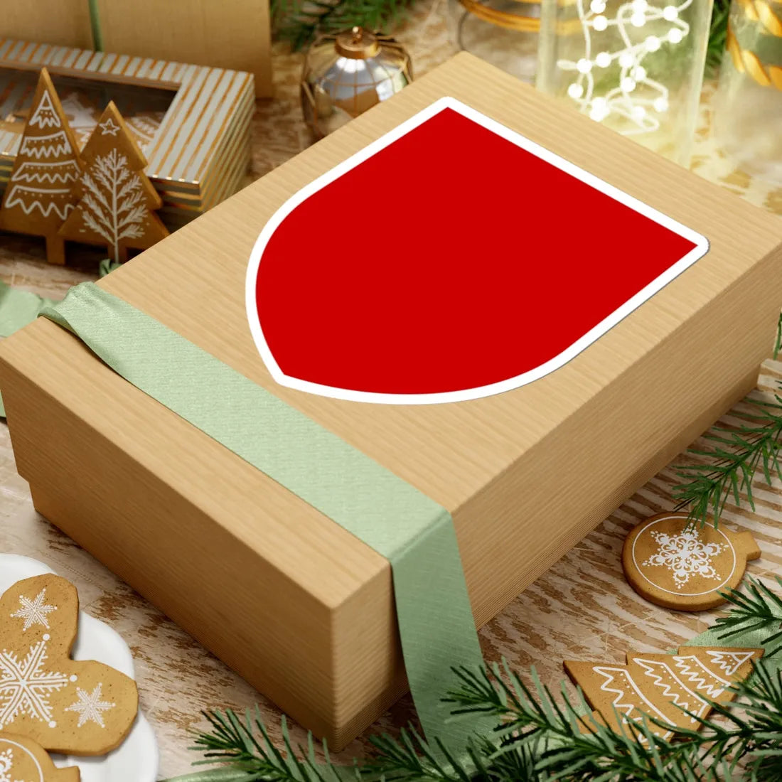 Pahonia-contour bg-shield-arms (Belarus) (Coat of Arms) STICKER Vinyl Kiss-Cut Decal - The Sticker Space