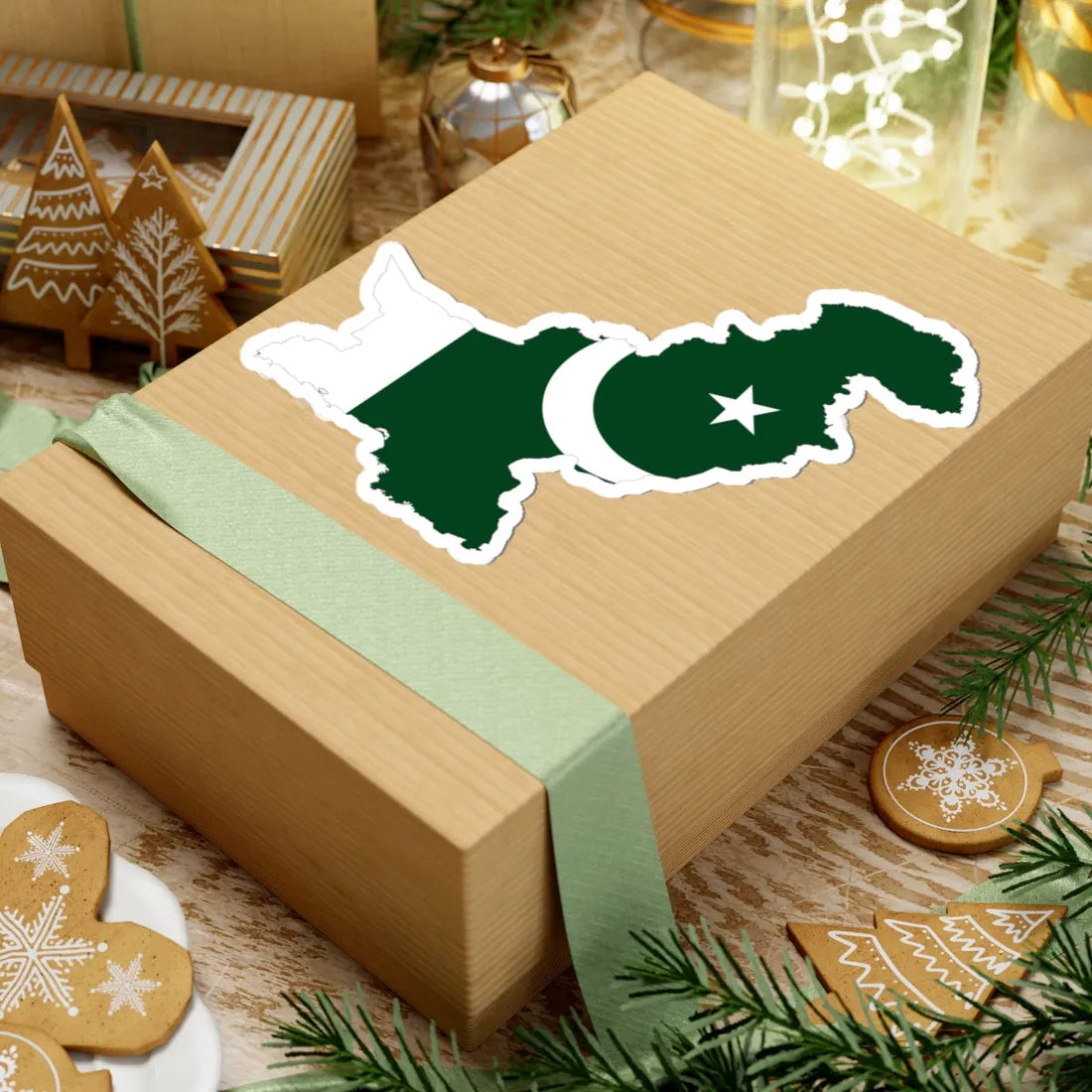 Pakistan-Flagmap (Pakistan) STICKER Vinyl Kiss-Cut Decal - The Sticker Space