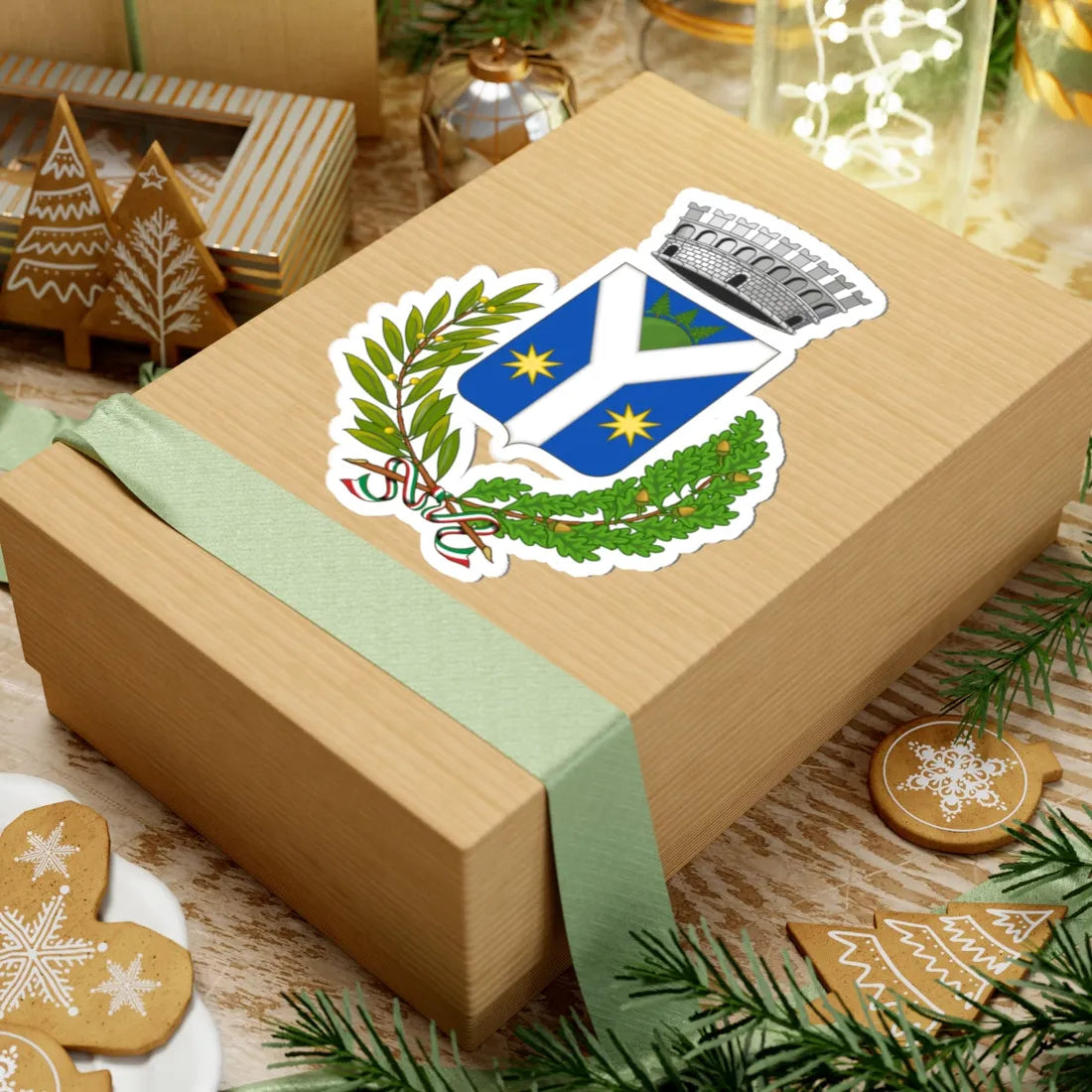 Pallare-Stemma (Italy) (Coat of Arms) STICKER Vinyl Kiss-Cut Decal - The Sticker Space