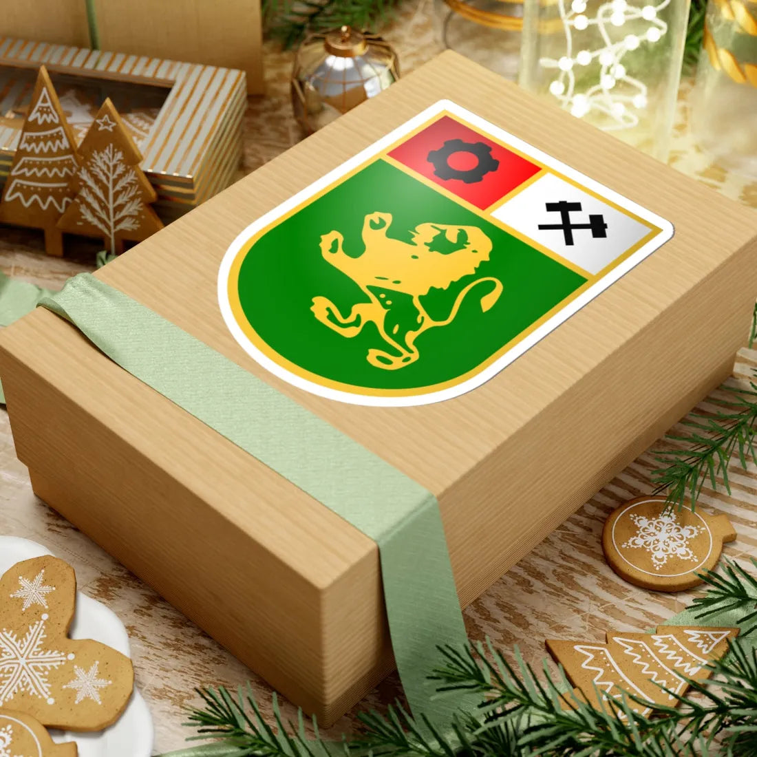 Panagyurishte-coat-of-arms (Bulgaria) (Coat of Arms) STICKER Vinyl Kiss-Cut Decal - The Sticker Space