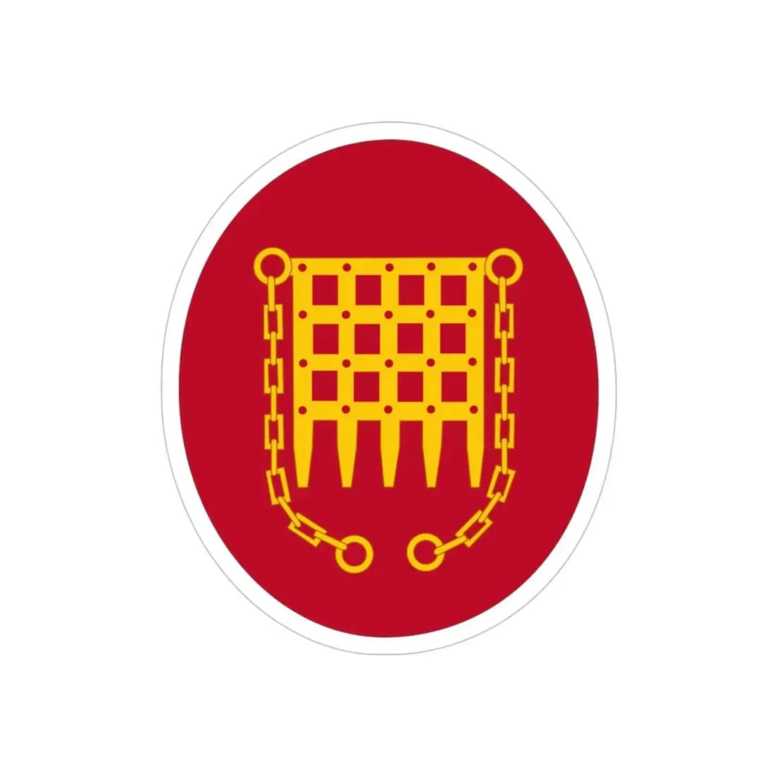 Panama Canal Division (U.S. Army) REVERSE PRINT Transparent Die-Cut STICKER - The Sticker Space