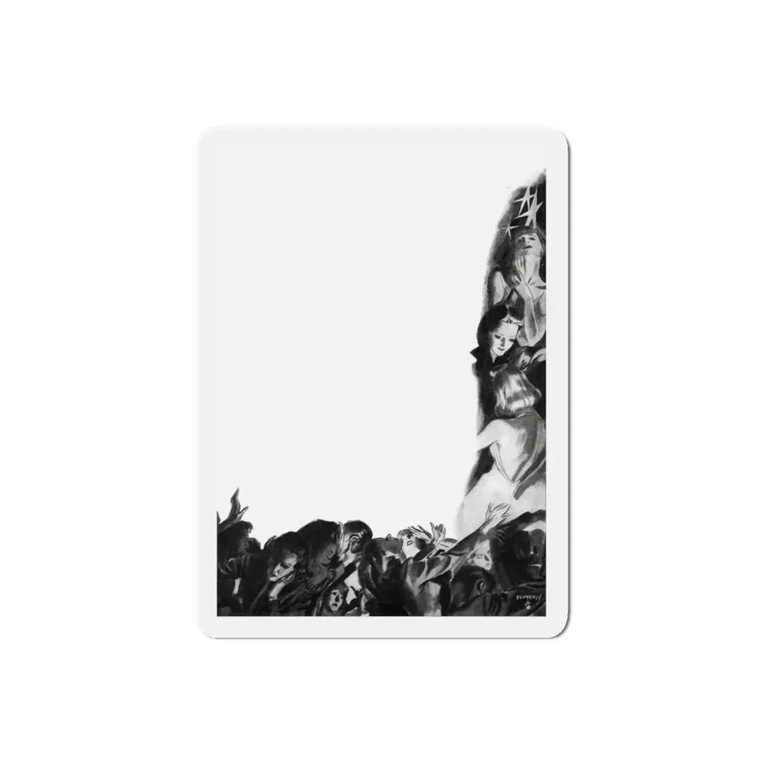 Passports To Glamour, Liberty magazine, November 12, 1938 (Magazine Illustration) Refrigerator Magnet - The Sticker Space