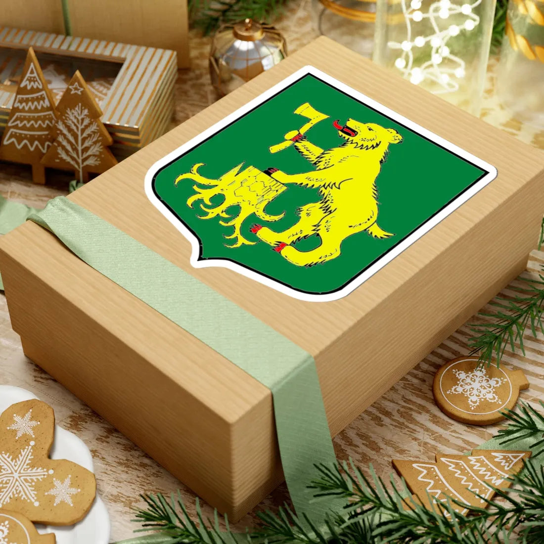 Pchevga gerb (Russia) (Coat of Arms) STICKER Vinyl Kiss-Cut Decal - The Sticker Space