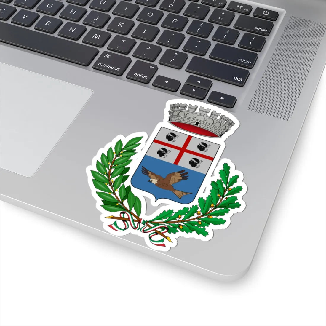 Perdasdefogu-Stemma (Italy) (Coat of Arms) STICKER Vinyl Kiss-Cut Decal - The Sticker Space