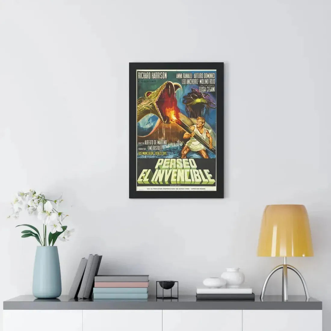 PERSEUS THE INVINCIBLE 1963 - Framed Movie Poster - The Sticker Space