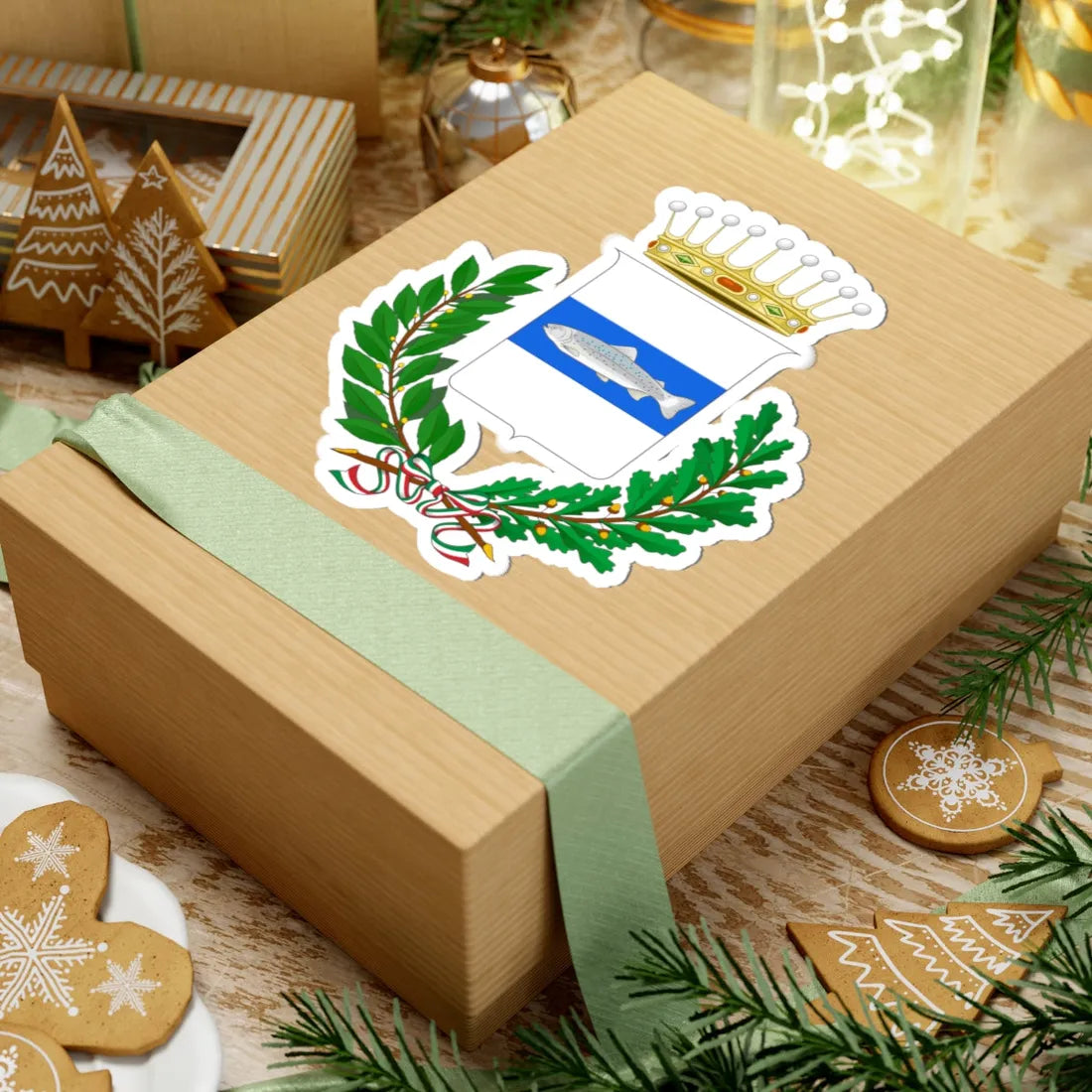 Pescaglia-Stemma (Italy) (Coat of Arms) STICKER Vinyl Kiss-Cut Decal - The Sticker Space