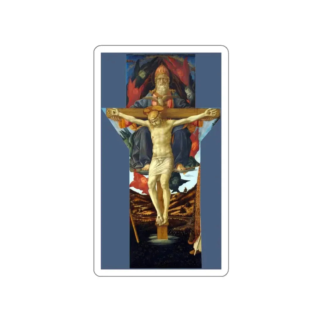 PESELLINO Francesco and Fra Filippo Lippi - The Trinity (Artwork) STICKER Vinyl Die-Cut Decal - The Sticker Space