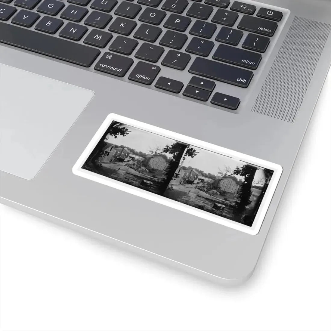 Petersburg, Va. Mills; Photographic Wagon of Engineer Dept. In Foreground (U.S. Civil War) STICKER Vinyl Kiss-Cut Decal - The Sticker Space