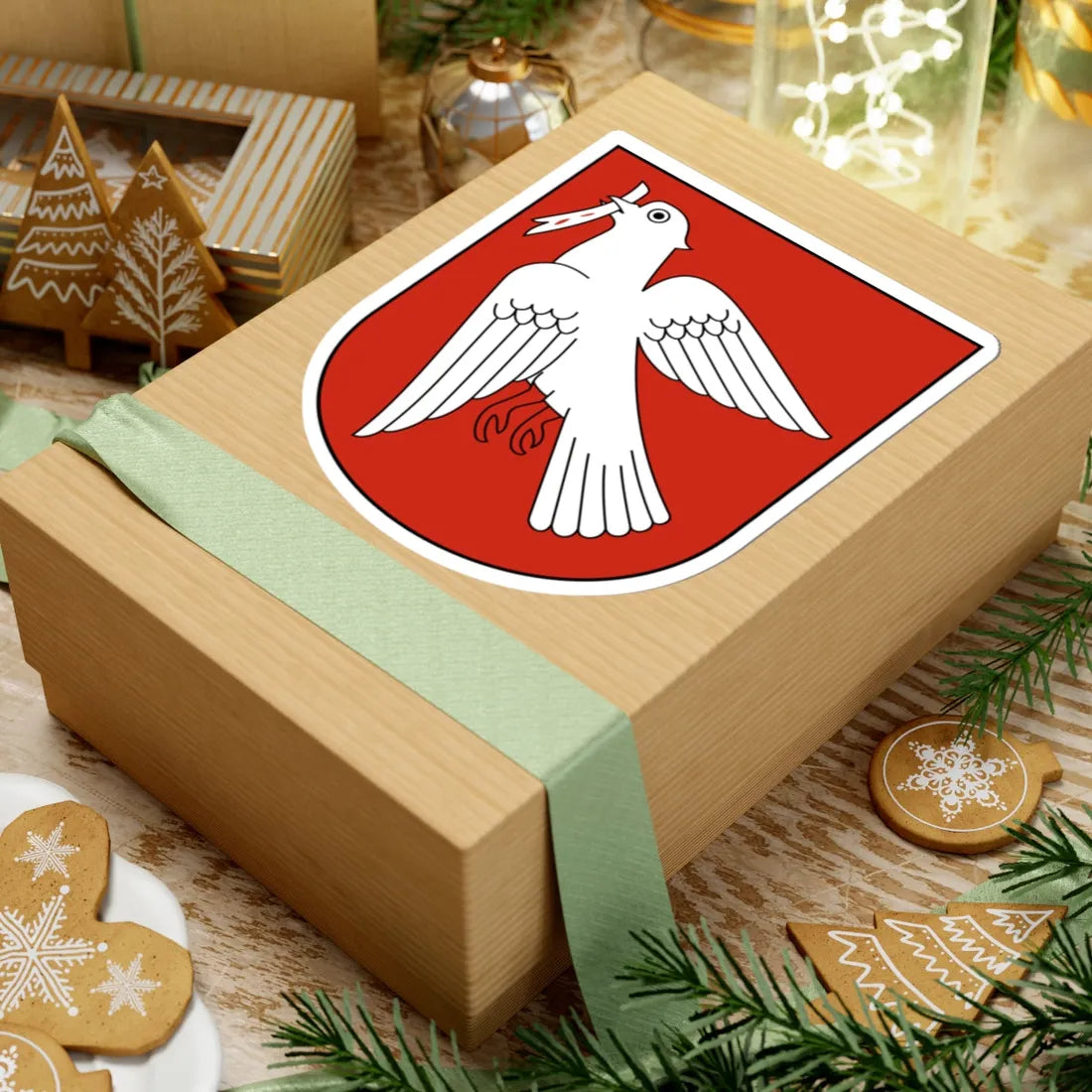 Pfäfers-blazon (Switzerland) (Coat of Arms) STICKER Vinyl Kiss-Cut Decal - The Sticker Space