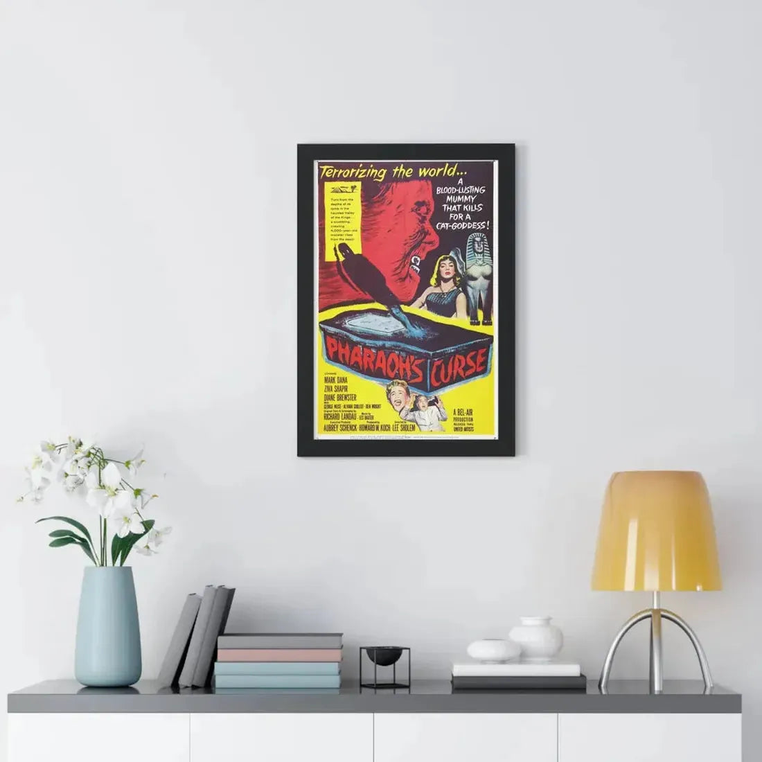 PHARAOH'S CURSE 1957 - Framed Movie Poster - The Sticker Space