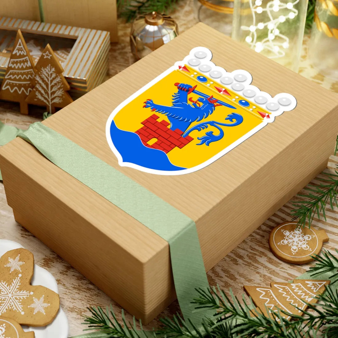 Pietarsaari.vaakuna (Finland) (Coat of Arms) STICKER Vinyl Kiss-Cut Decal - The Sticker Space