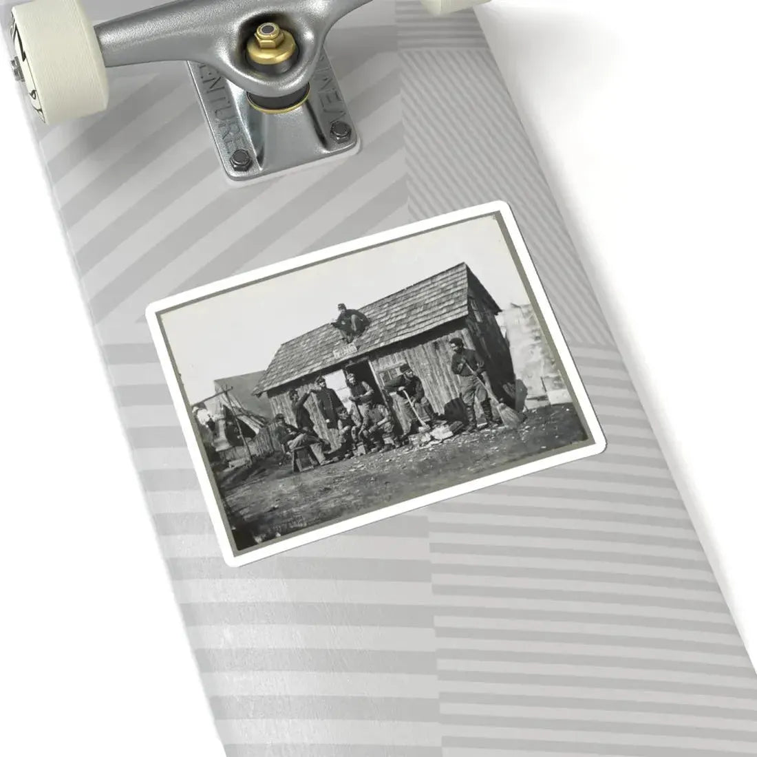 Pine Cottage , Civil War Soldiers Winter Quarters (U.S. Civil War) STICKER Vinyl Kiss-Cut Decal - The Sticker Space