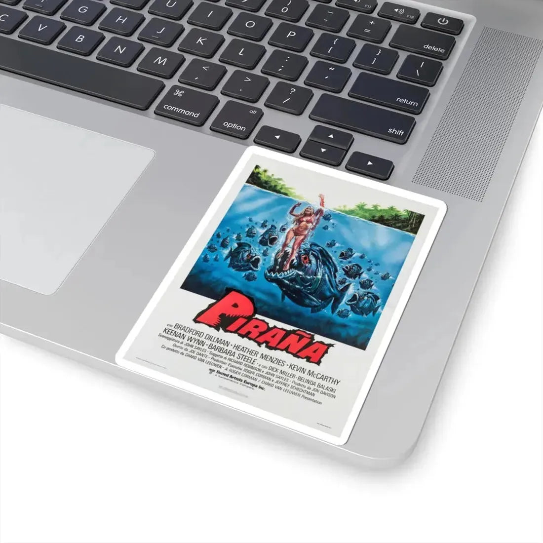 PIRANHA (ITALIAN) 1978 Movie Poster - STICKER Vinyl Kiss-Cut Decal - The Sticker Space