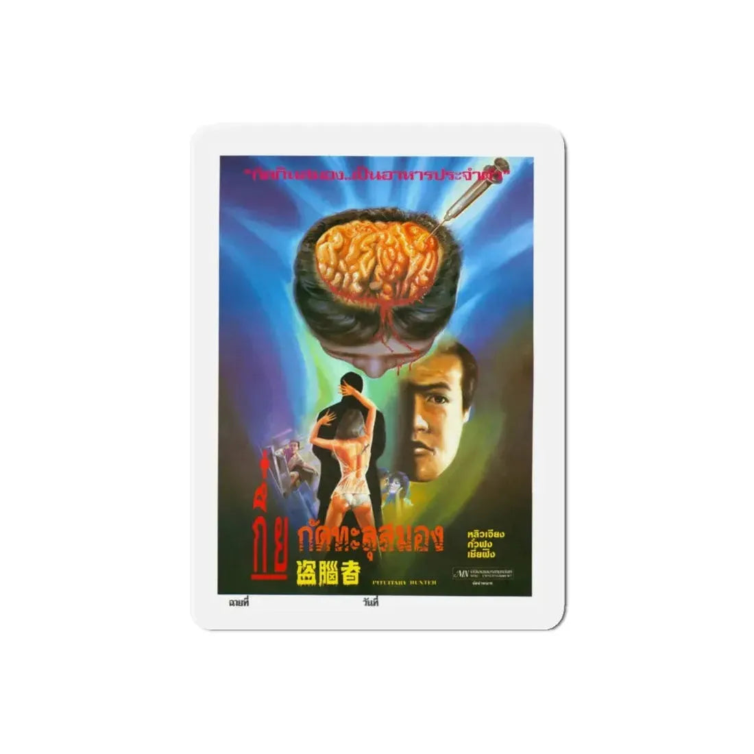 PITUARY HUNTER (BRAIN THEFT) 1984 Movie Poster - Refrigerator Magnet - The Sticker Space