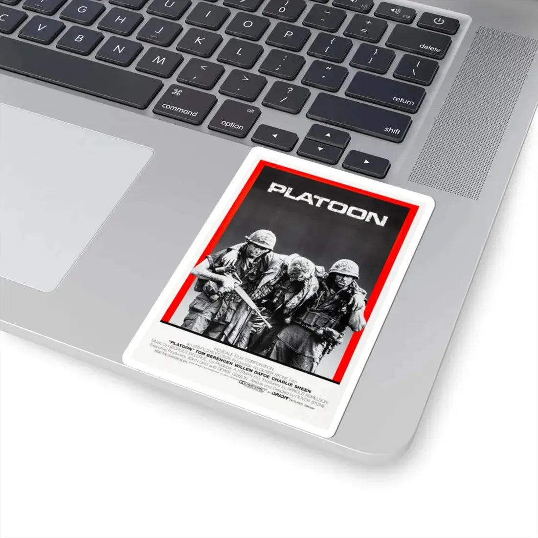 Platoon 1986 Movie Poster - STICKER Vinyl Kiss-Cut Decal - The Sticker Space