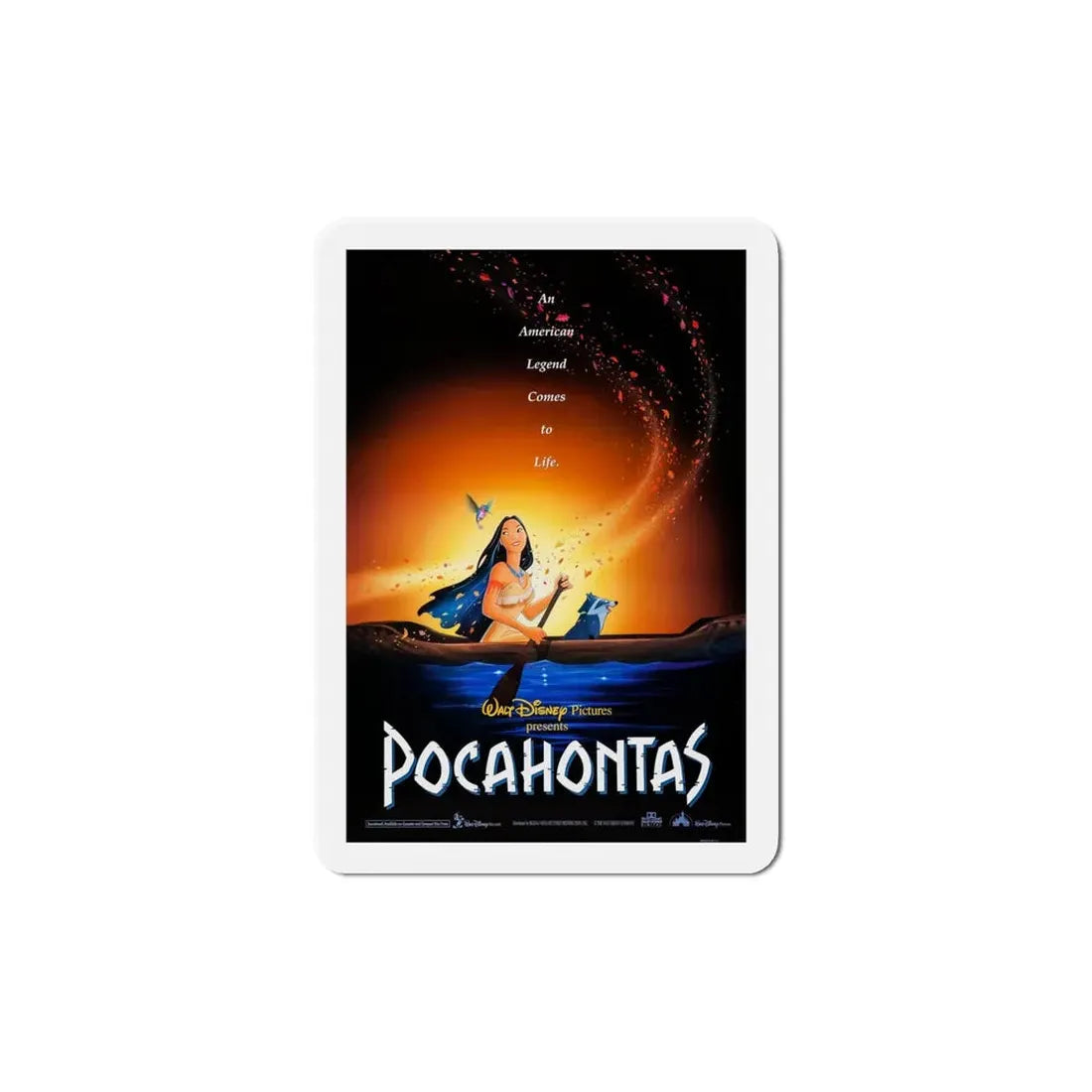 Pocahontas 1995 Movie Poster Refrigerator Magnet - The Sticker Space
