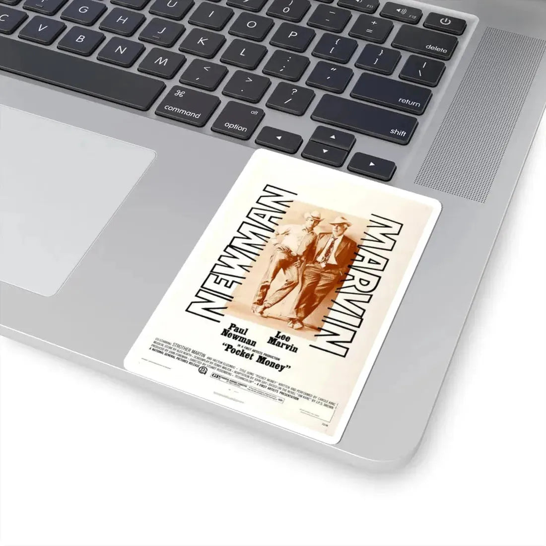 Pocket Money 1972 Movie Poster - STICKER Vinyl Kiss-Cut Decal - The Sticker Space