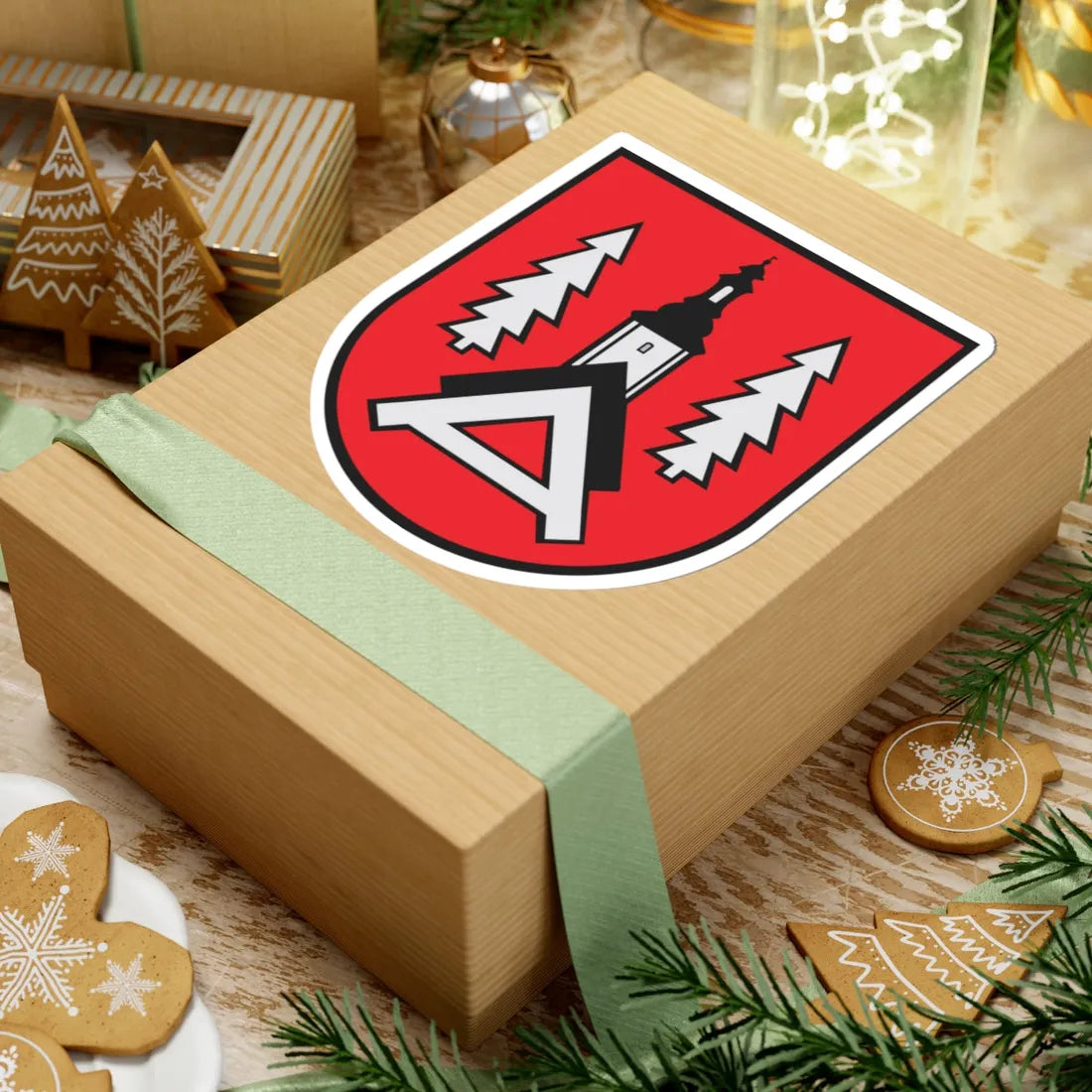 POL Alwernia COA (Poland) (Coat of Arms) STICKER Vinyl Kiss-Cut Decal - The Sticker Space