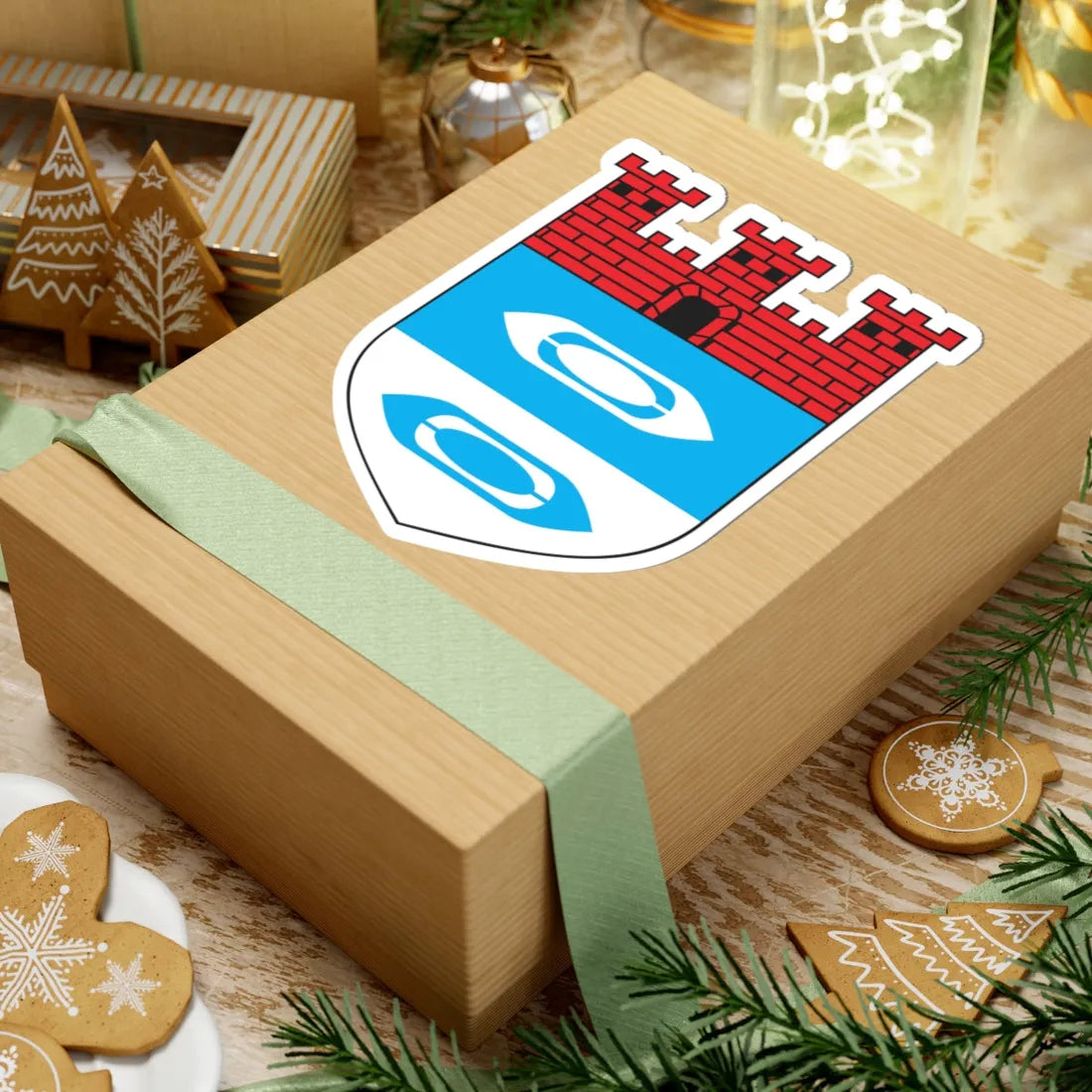 POL Bielawa COA (Poland) (Coat of Arms) STICKER Vinyl Kiss-Cut Decal - The Sticker Space