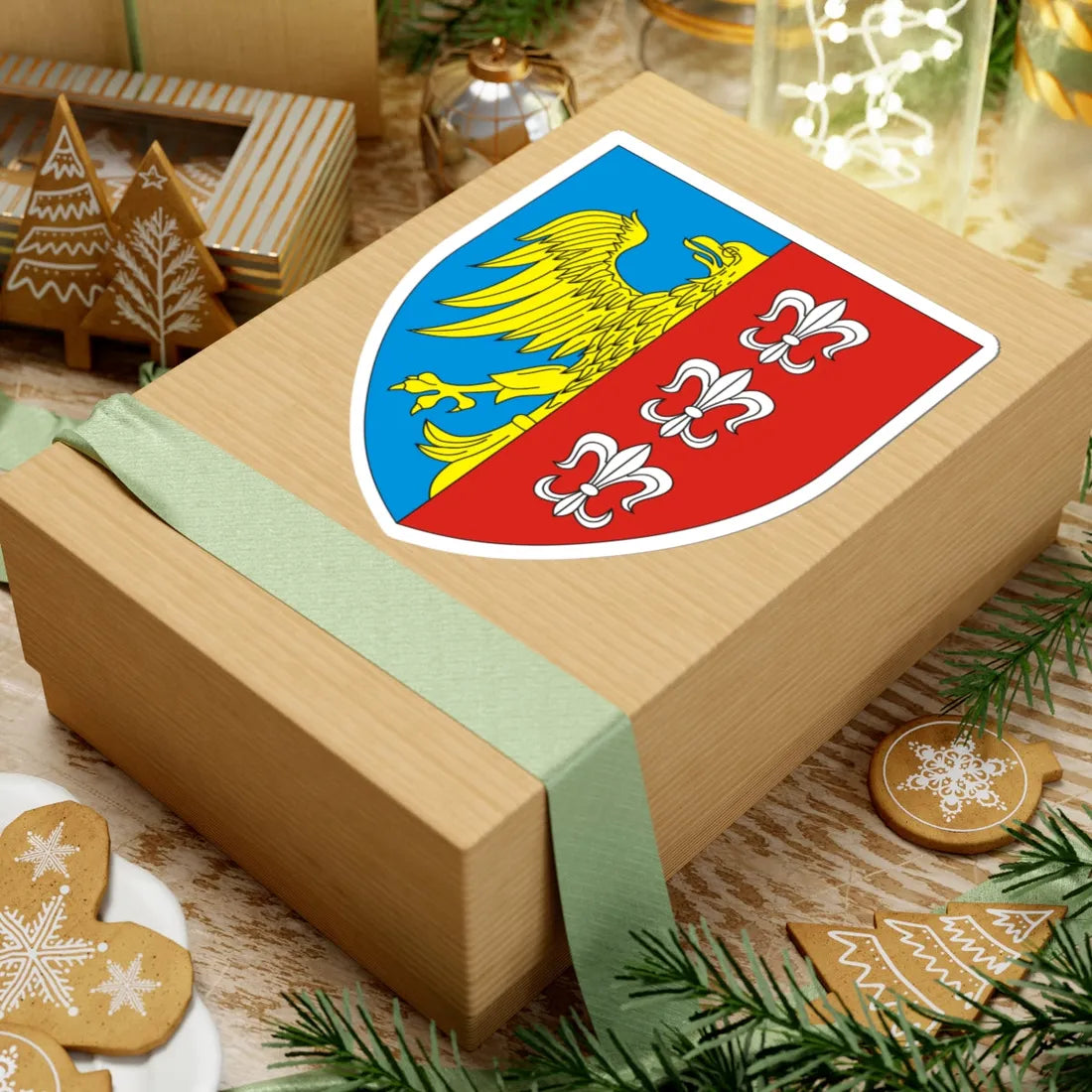 POL Bielsko COA (Poland) (Coat of Arms) STICKER Vinyl Kiss-Cut Decal - The Sticker Space