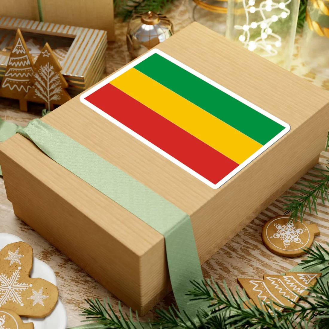 POL Boguszow-Gorce flag (Poland) STICKER Vinyl Kiss-Cut Decal - The Sticker Space