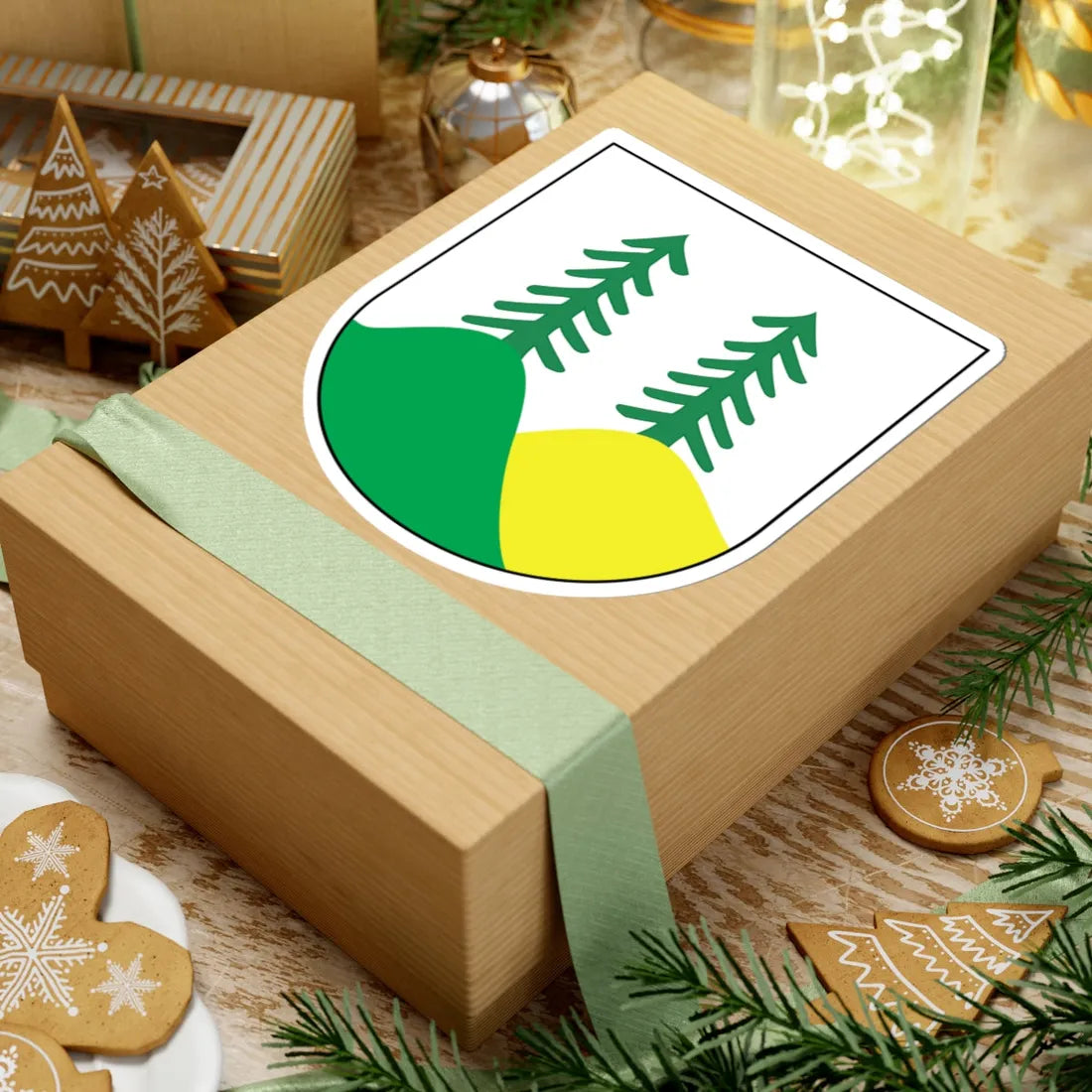 POL Brenna COA (Poland) (Coat of Arms) STICKER Vinyl Kiss-Cut Decal - The Sticker Space