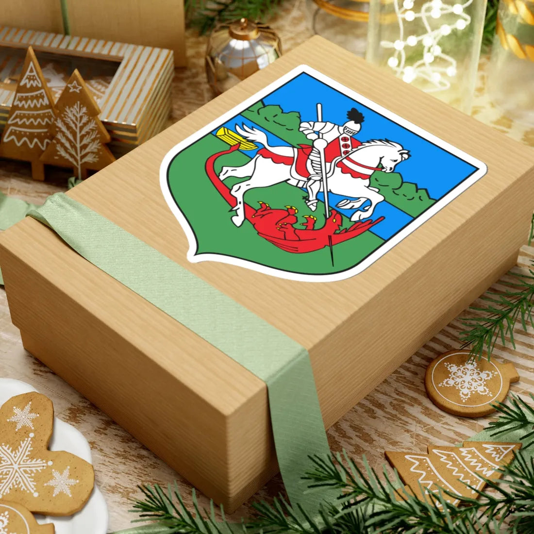 POL Brzeg Dolny COA (Poland) (Coat of Arms) STICKER Vinyl Kiss-Cut Decal - The Sticker Space