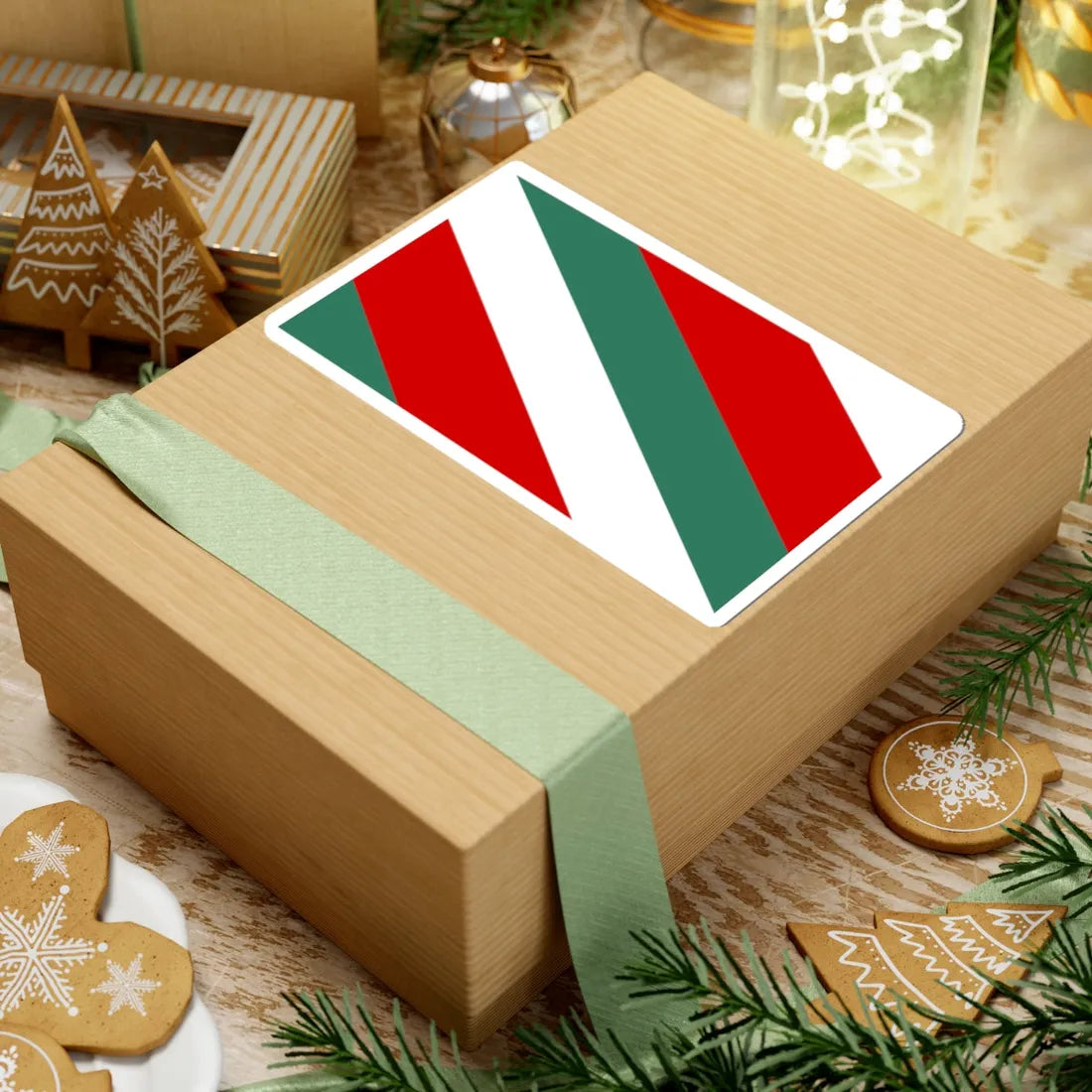 POL Brzeziny flag (Poland) STICKER Vinyl Kiss-Cut Decal - The Sticker Space