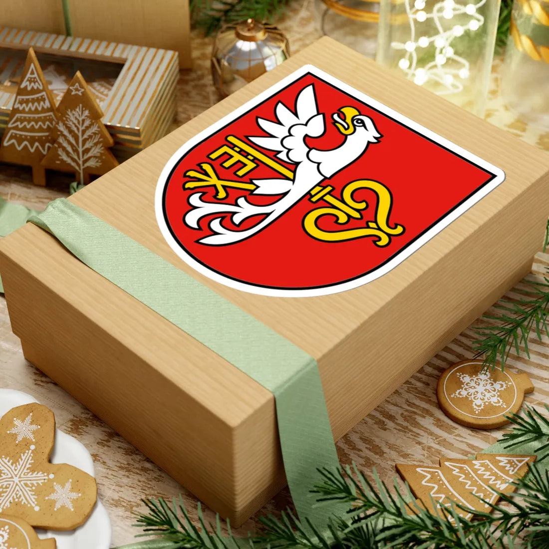 POL Budzyń COA (Poland) (Coat of Arms) STICKER Vinyl Kiss-Cut Decal - The Sticker Space