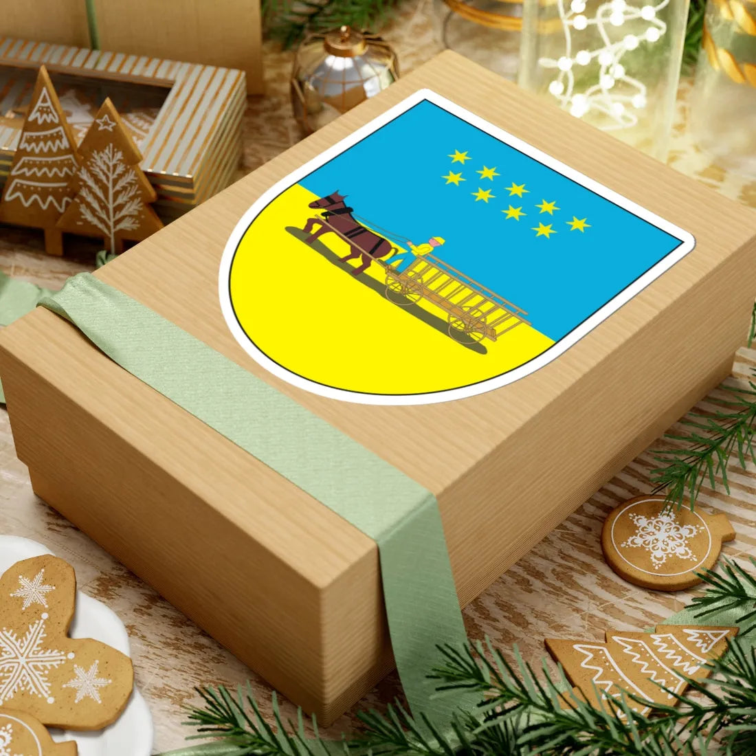 POL Bytom-Miechowice COA (Poland) (Coat of Arms) STICKER Vinyl Kiss-Cut Decal - The Sticker Space