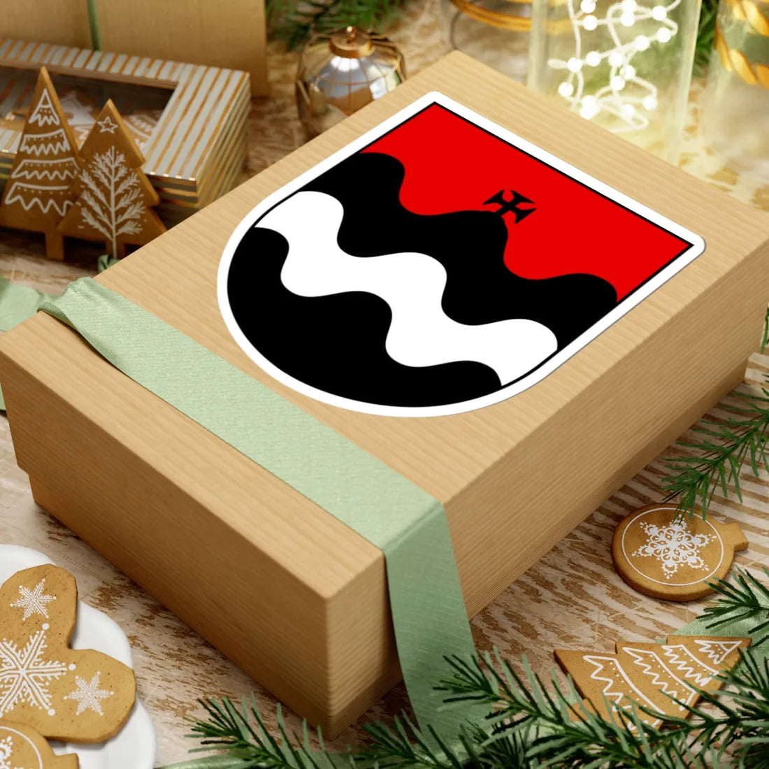 POL Chełmno COA do 2000 (Poland) (Coat of Arms) STICKER Vinyl Kiss-Cut Decal - The Sticker Space