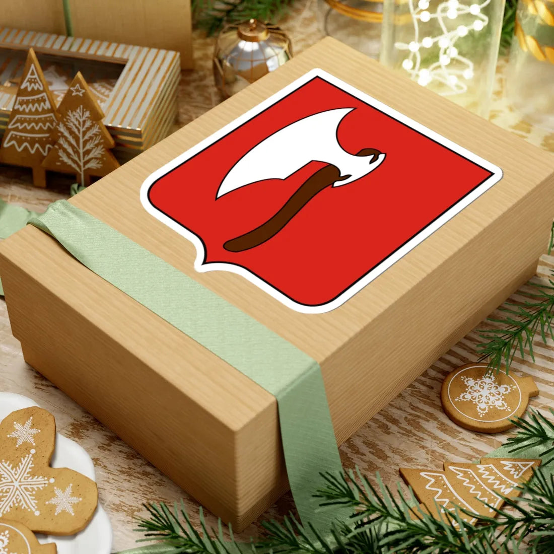 POL Chyrów COA (Ukraine) (Coat of Arms) STICKER Vinyl Kiss-Cut Decal - The Sticker Space