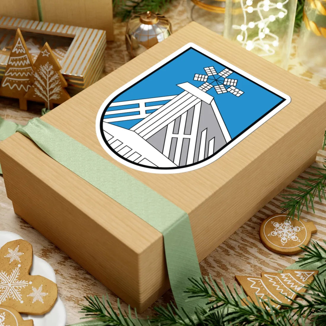 POL Ciechocinek COA 2003-2017 (Poland) (Coat of Arms) STICKER Vinyl Kiss-Cut Decal - The Sticker Space