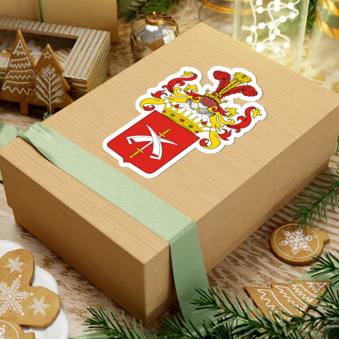 POL COA Aleksandrowicz hrabia (Poland) (Coat of Arms) STICKER Vinyl Kiss-Cut Decal - The Sticker Space