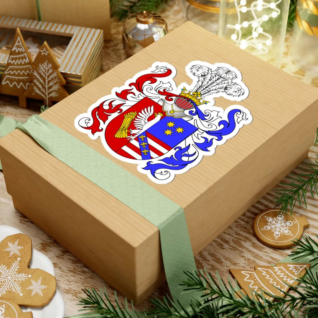 POL COA Arnault le Buy (Poland) (Coat of Arms) STICKER Vinyl Kiss-Cut Decal - The Sticker Space