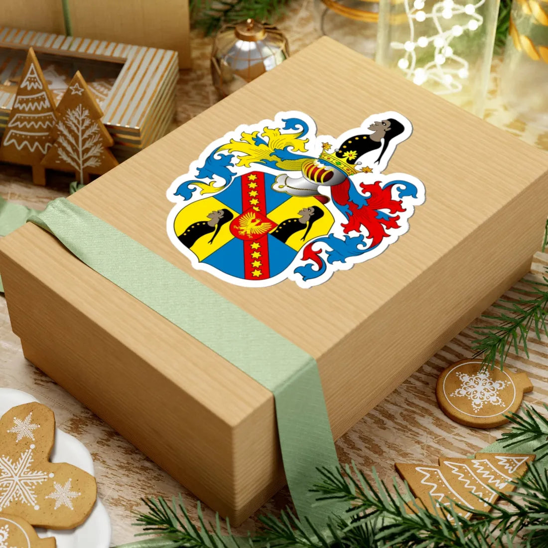 POL COA Boratini (Poland) (Coat of Arms) STICKER Vinyl Kiss-Cut Decal - The Sticker Space