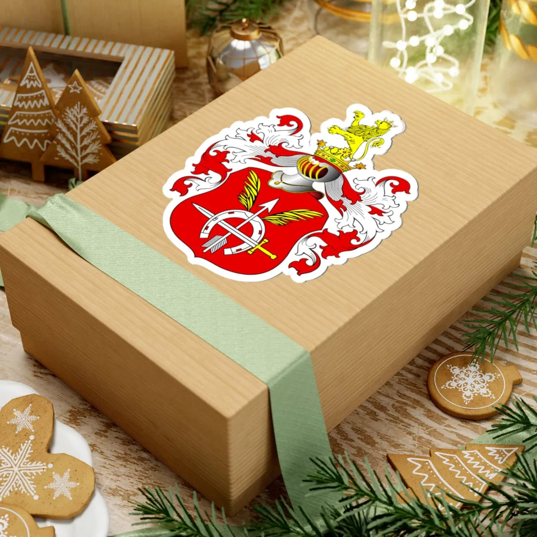 POL COA Bratkowski (Poland) (Coat of Arms) STICKER Vinyl Kiss-Cut Decal - The Sticker Space