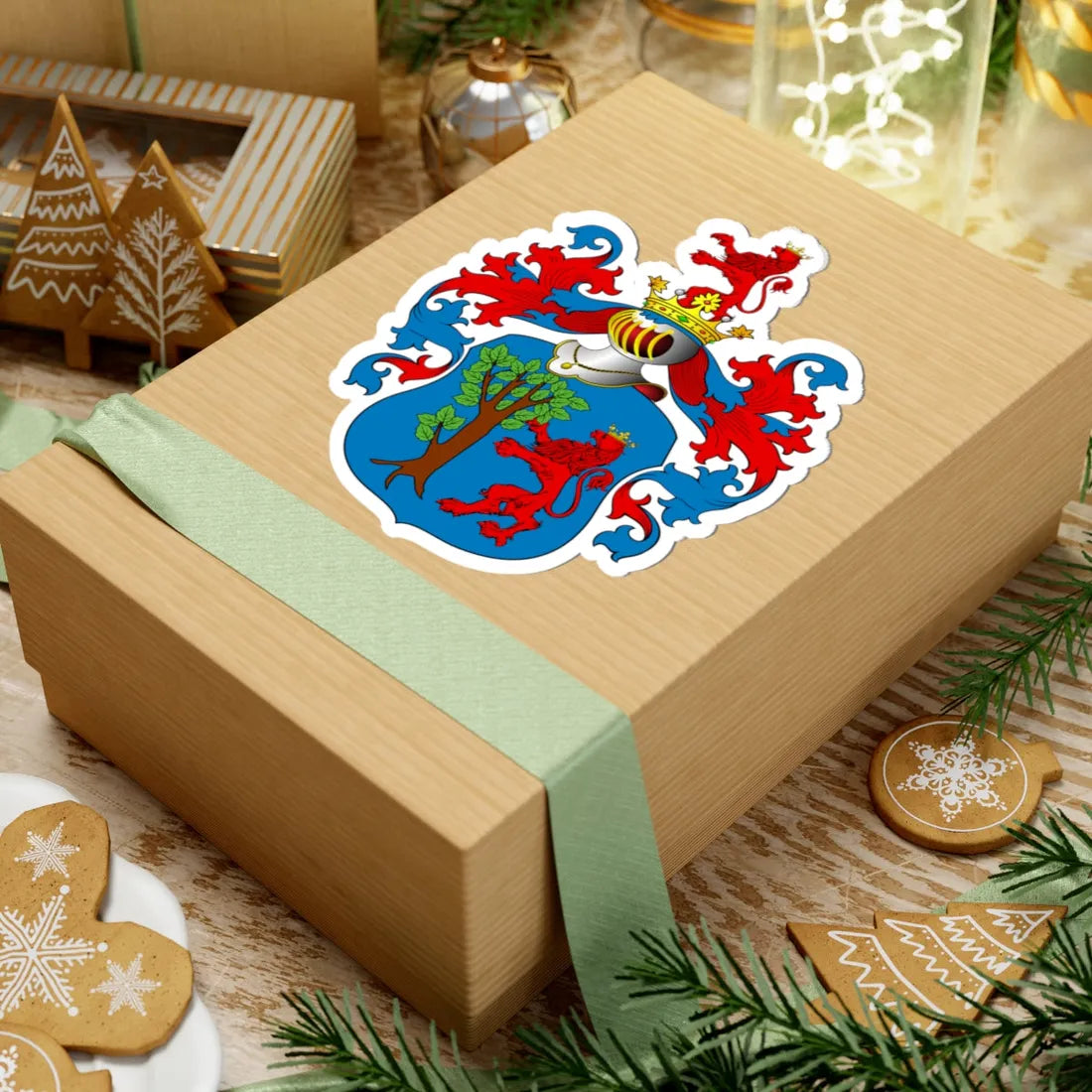 POL COA Brignole (Italy) (Coat of Arms) STICKER Vinyl Kiss-Cut Decal - The Sticker Space