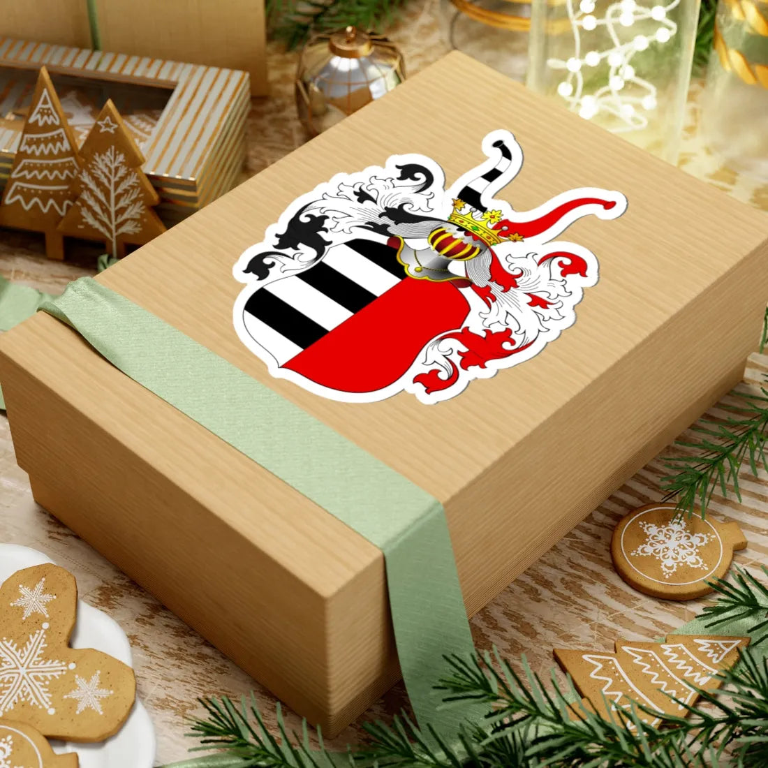 POL COA Brisinowski (Poland) (Coat of Arms) STICKER Vinyl Kiss-Cut Decal - The Sticker Space