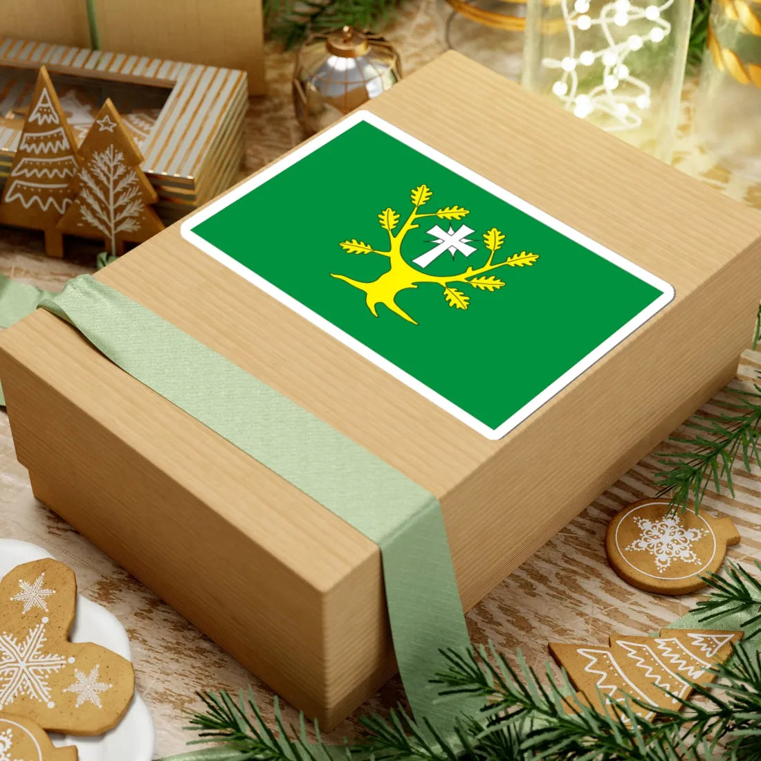 POL gmina Chodow flag (Poland) STICKER Vinyl Kiss-Cut Decal - The Sticker Space