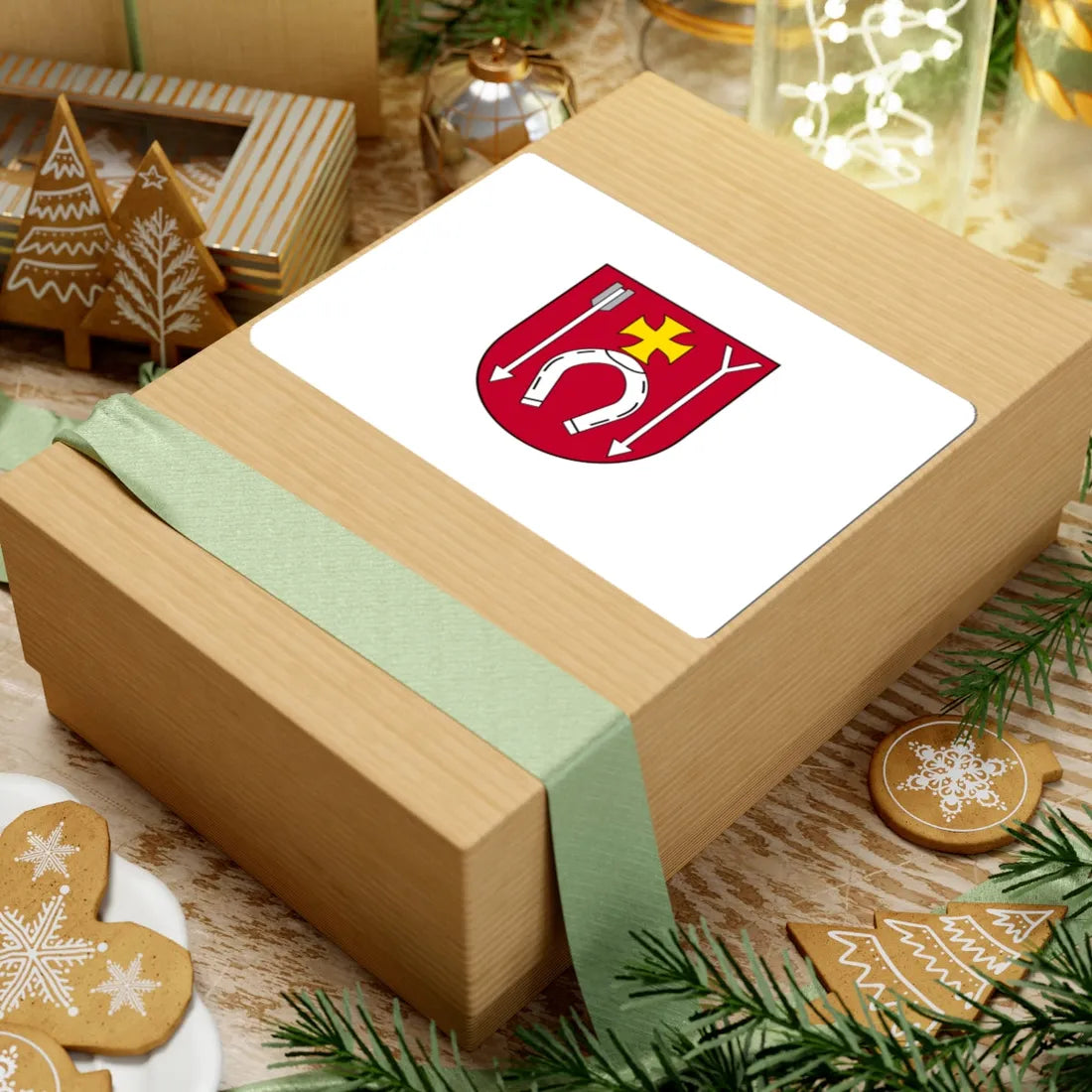 POL gmina Czerniewice flag (Poland) STICKER Vinyl Kiss-Cut Decal - The Sticker Space