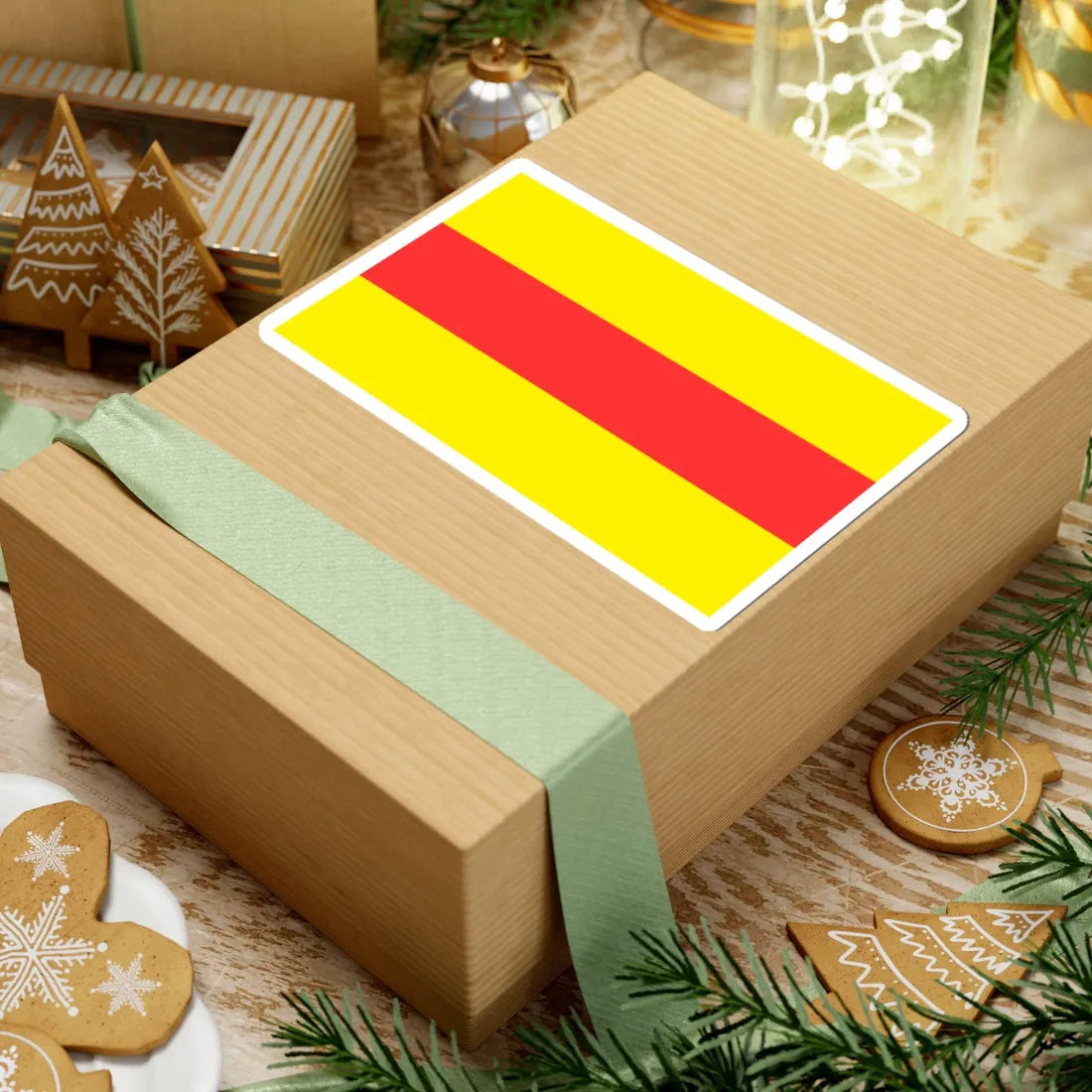 POL gmina Gorzyca flag (Poland) STICKER Vinyl Kiss-Cut Decal - The Sticker Space