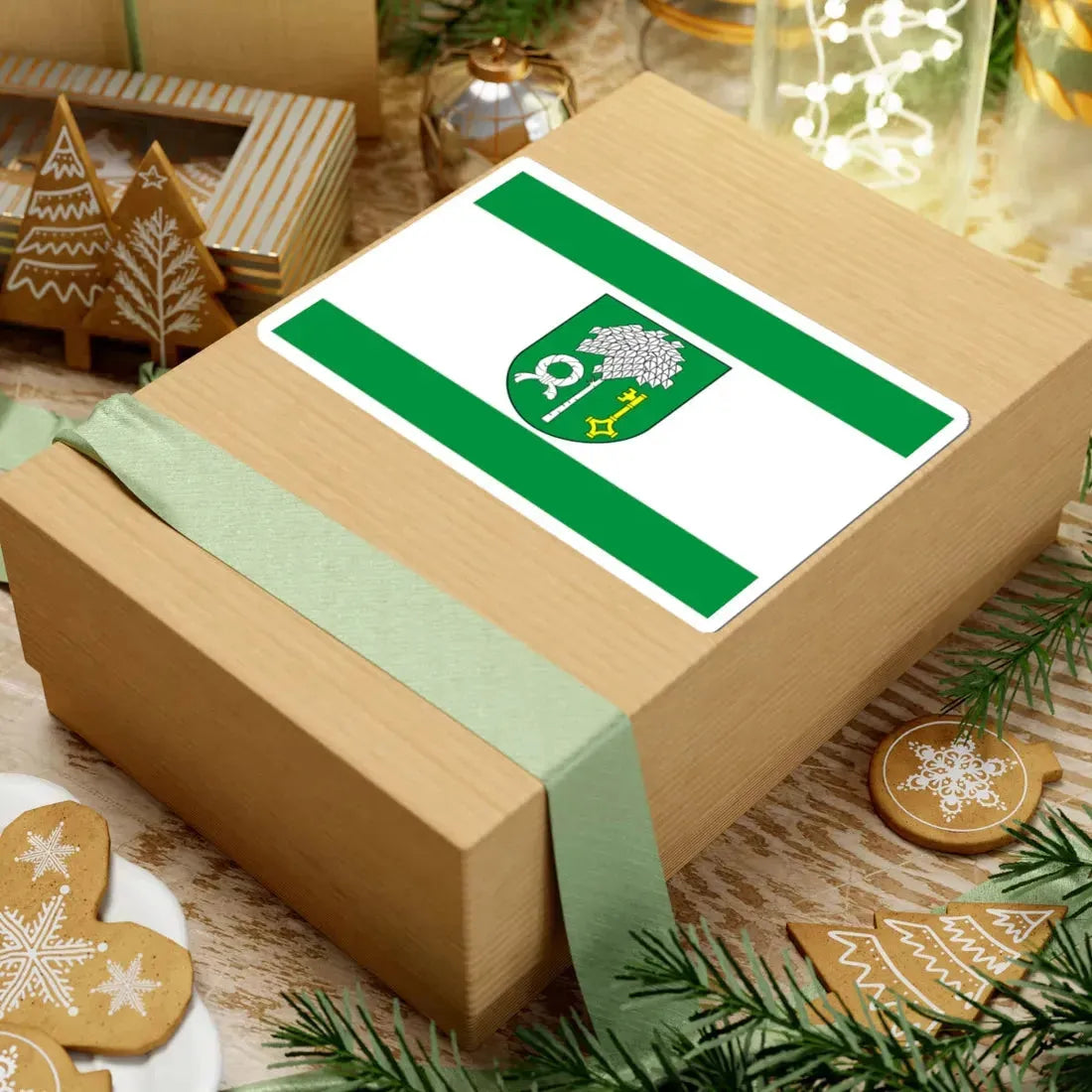 POL gmina Głowaczow flag (Poland) STICKER Vinyl Kiss-Cut Decal - The Sticker Space