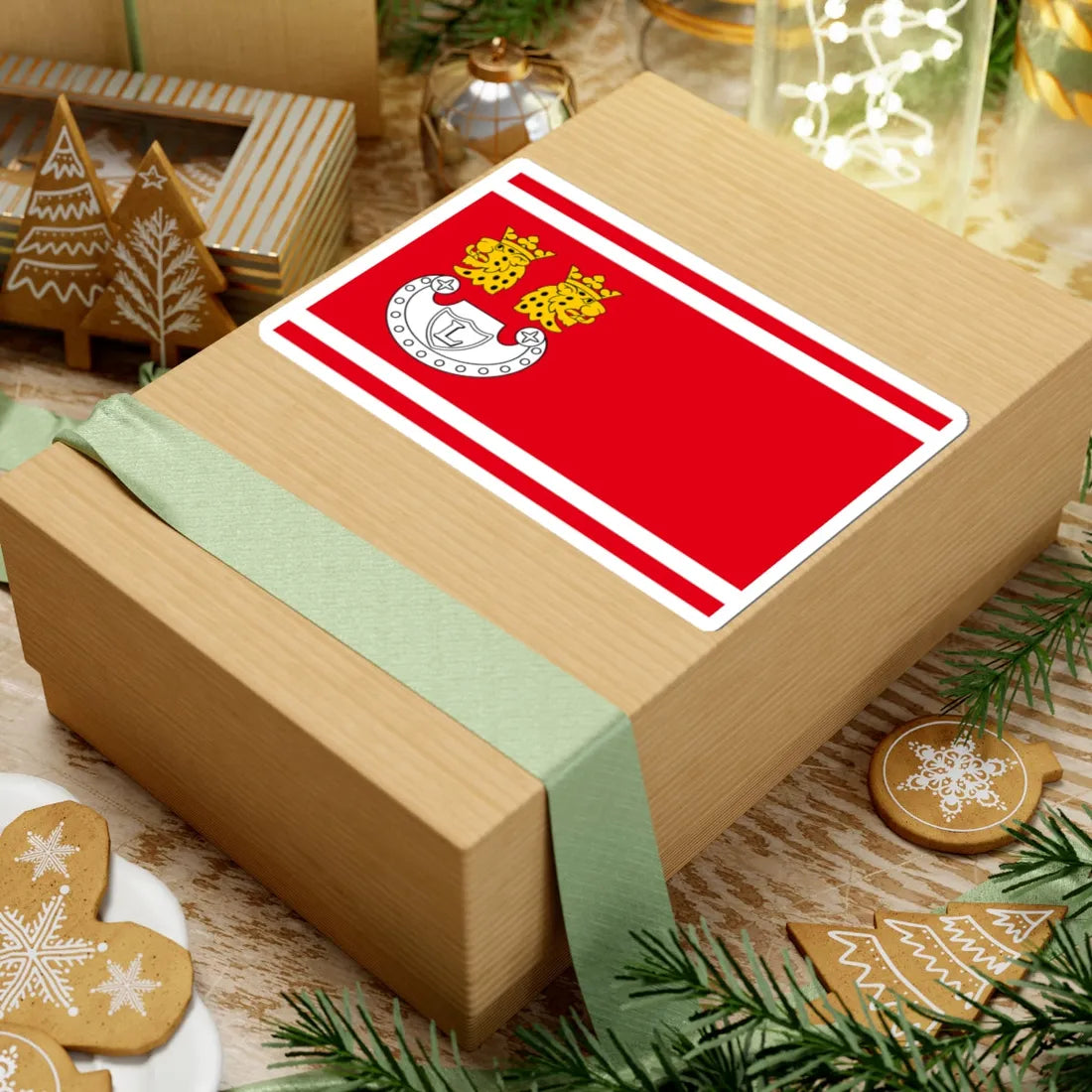 POL gmina Jastkow flag (Poland) STICKER Vinyl Kiss-Cut Decal - The Sticker Space