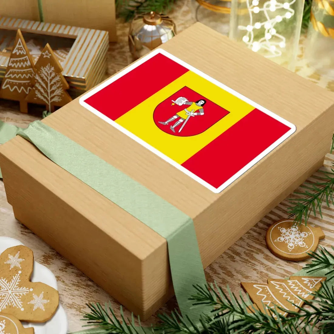 POL gmina Słaboszow flag (Poland) STICKER Vinyl Kiss-Cut Decal - The Sticker Space