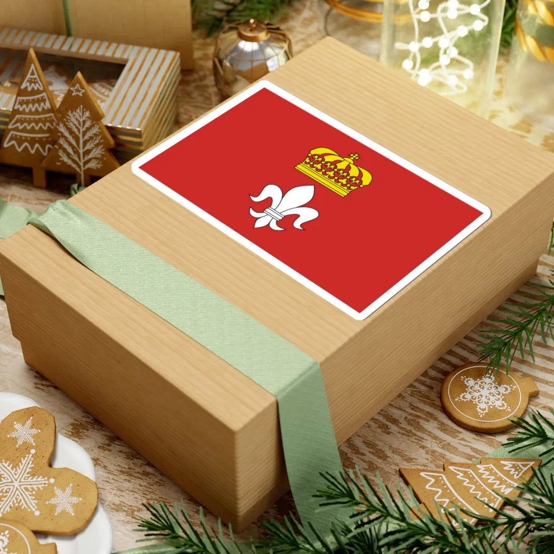 POL gmina Sieradz flag (Poland) STICKER Vinyl Kiss-Cut Decal - The Sticker Space