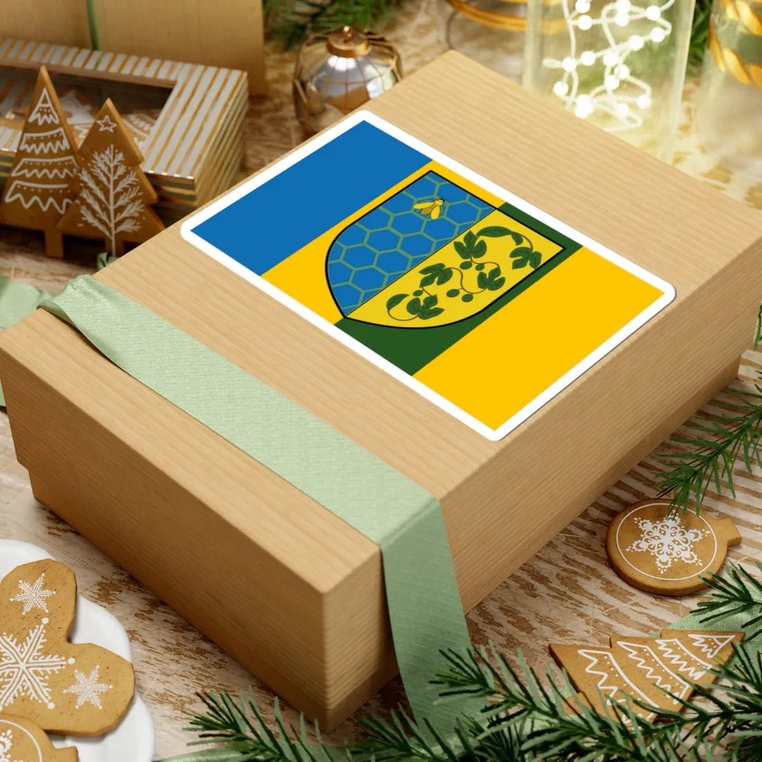 POL gmina Swierczow flag (Poland) STICKER Vinyl Kiss-Cut Decal - The Sticker Space